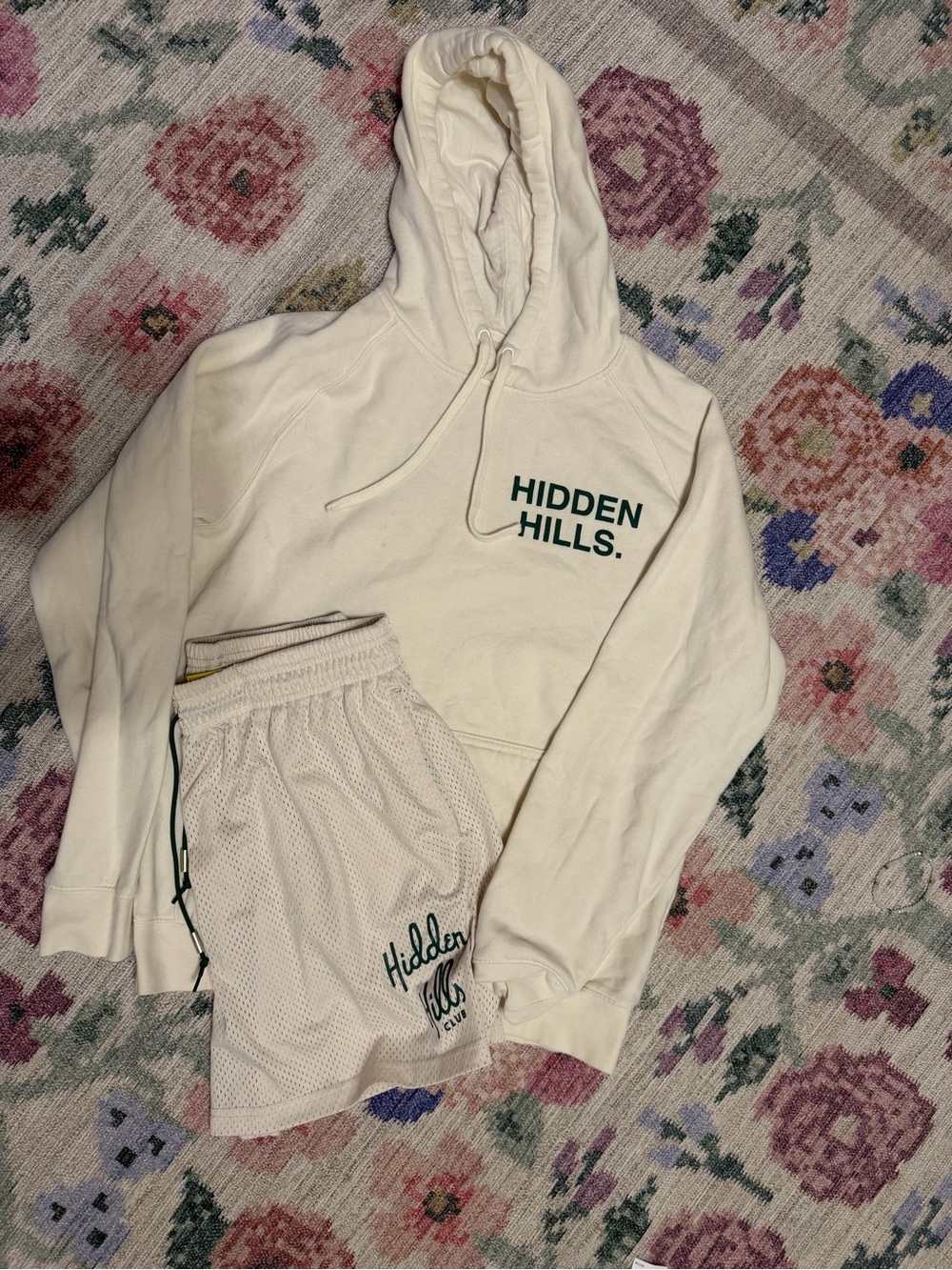 Cream Hoodie - Women's Pullover Sweatshirt Size M